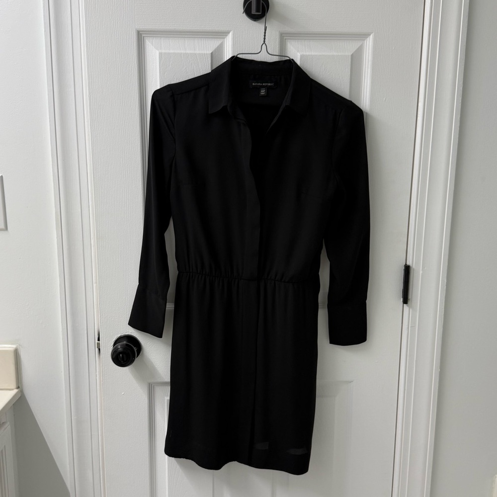 Banana Republic Black Women's Shirt Dress